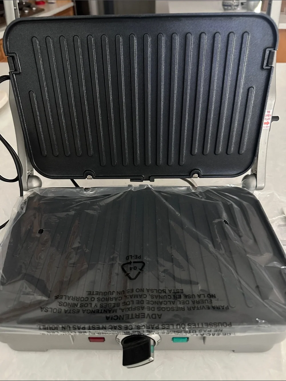 Cuisinart Griddler Compact GR-35 Grill, Panini Press & Griddle, Nonstick Plates - Picture 2 of 11